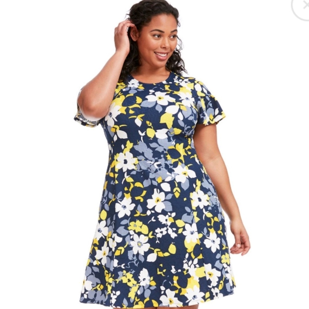 Multi color floral dress